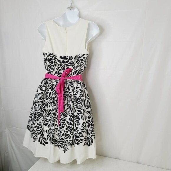 Elle Ivory Illusion Neckline Cocktail Dress - Picture 3 of 7